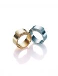Spira Dia Go+Pt Ring